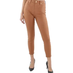 Coated Ankle Skinny Jeans