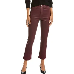 Coated High Waist Slim Jeans