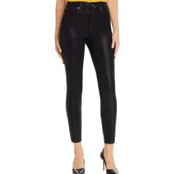 Coated Super Skinny Ankle Jeans