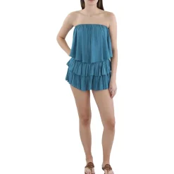 Cold Shoulder Ruffled Romper