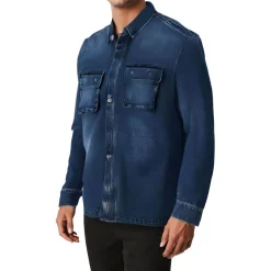 Collar Denim Shirt Jacket