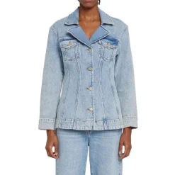 Collar Denim Trucker Jacket