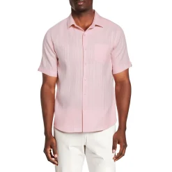 Collar Linen Button-Down Shirt