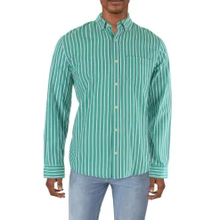 Collar Long Sleeve Button-Down Shirt