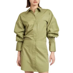 Collar Mini Shirtdress