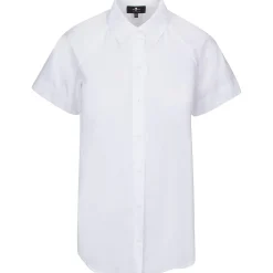 Collar Poplin Button-Down Top