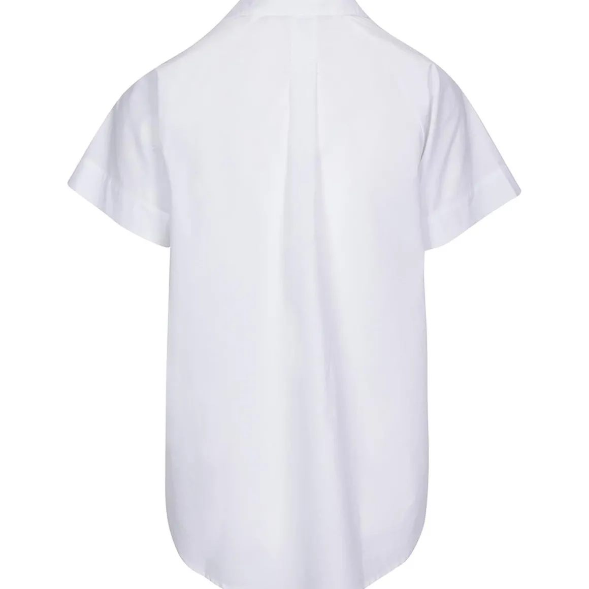 Collar Poplin Button-Down Top