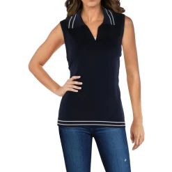 Collar Striped Trim Shell