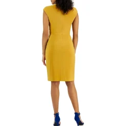 Colorblock Wrap Dress