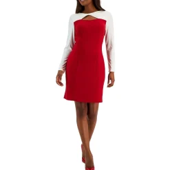 Colorblock Knee-Length Sheath Dress