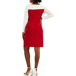 Colorblock Midi Shift Dress