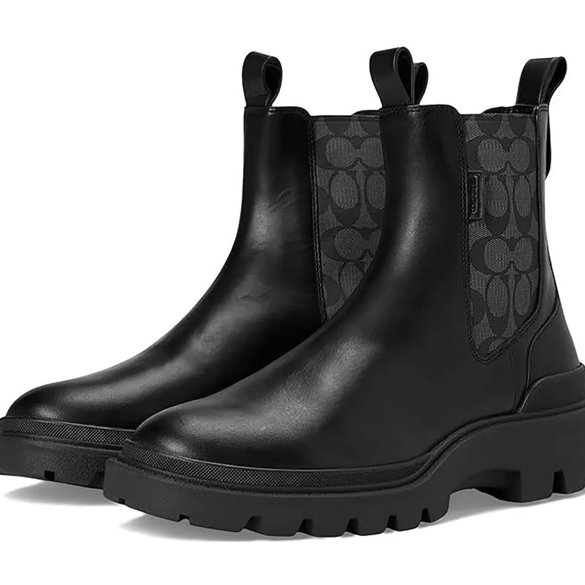 Colson Logo Leather Chelsea Boots