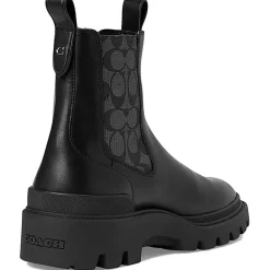 Colson Logo Leather Chelsea Boots