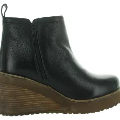 Comet Ride Zipper Leather Ankle Boots