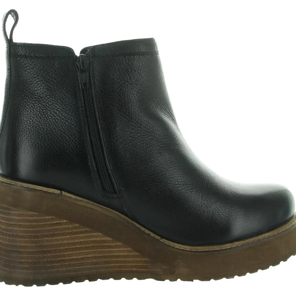 Comet Ride Zipper Leather Ankle Boots