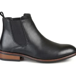 Comfort Insole Faux Leather Chelsea Boots