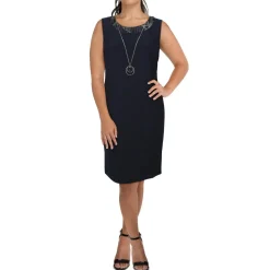Contrast Trim Sheath Dress
