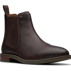 Contrast Trim Leather Chelsea Boots