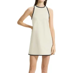 Contrast Trim Mini Shift Dress