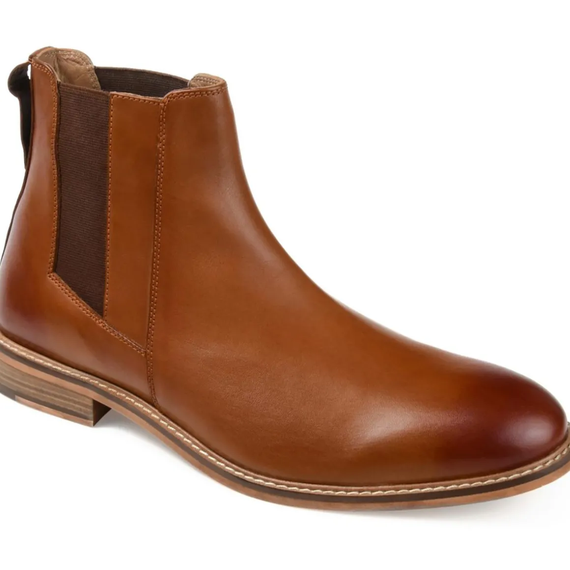 Corbin Leather Embossed Chelsea Boots