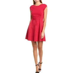 Corset Cap Sleeve Scuba Dress