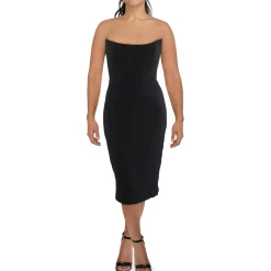 Corset Seamed Midi Dress