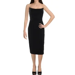 Corset Seamed Midi Dress