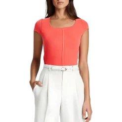 Corset Seamed Knit Blouse