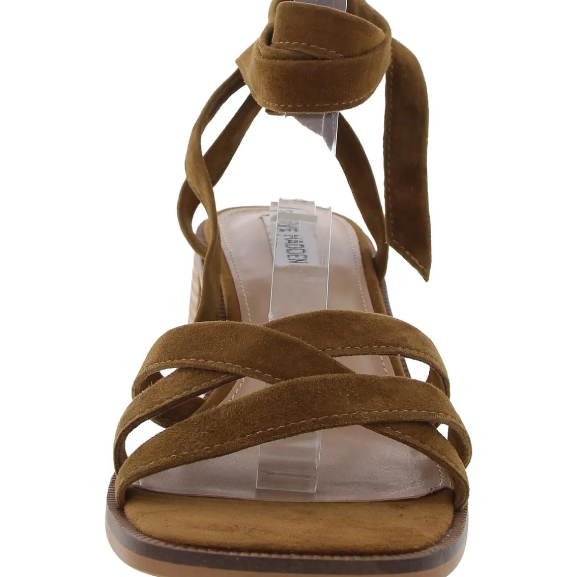 Cory Criss-Cross Suede Block Heel