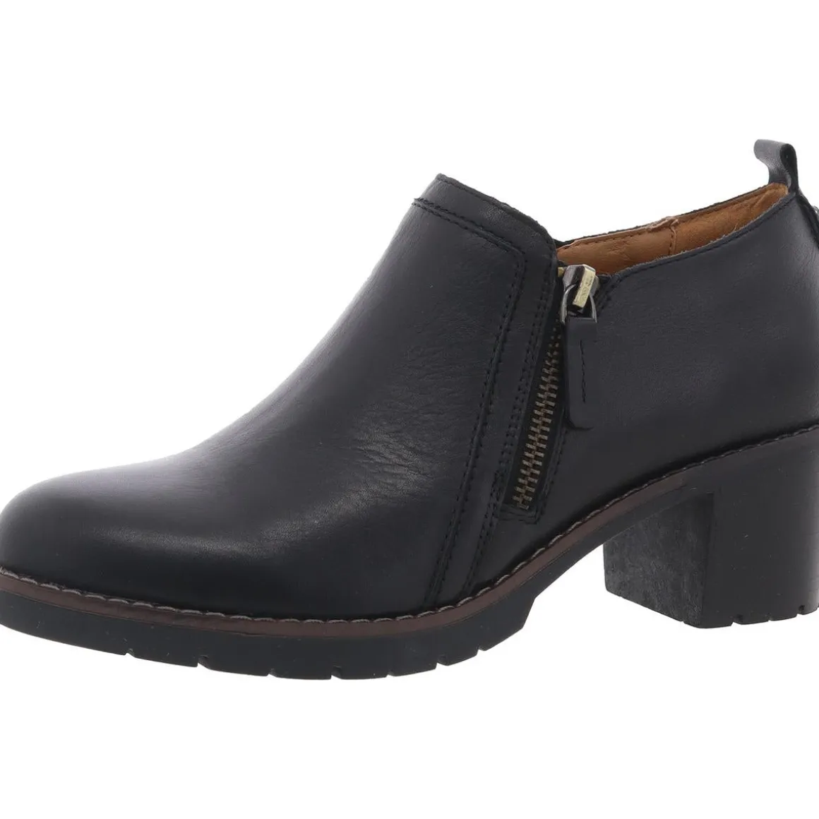 Cosa Zipper Leather Shooties