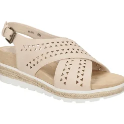 Cosette Faux Suede Criss-Cross Slingback Sandals