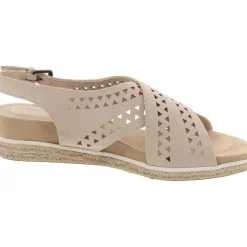 Cosette Faux Suede Criss-Cross Slingback Sandals