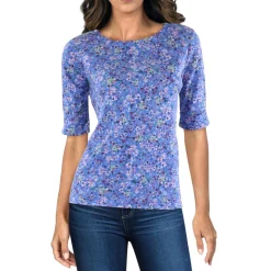 Cotton Boat Neck Pullover Top