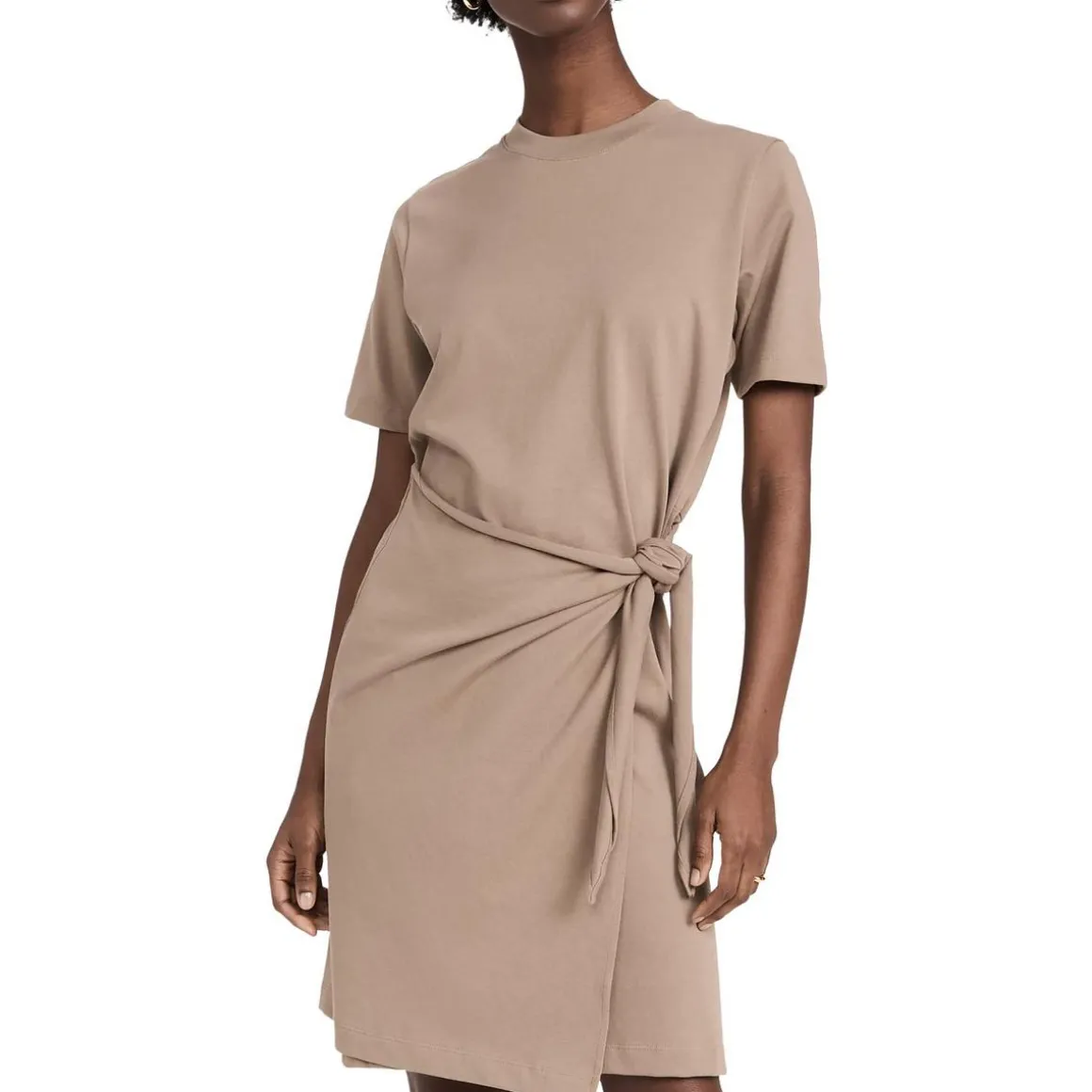 Cotton Knee-Length Shirtdress