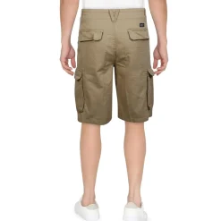Cotton Mid-Rise Cargo Shorts