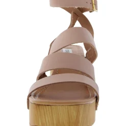 Cove Adjustable Leather Block Heel