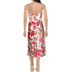 Cowl Neck Floral Slip Dress
