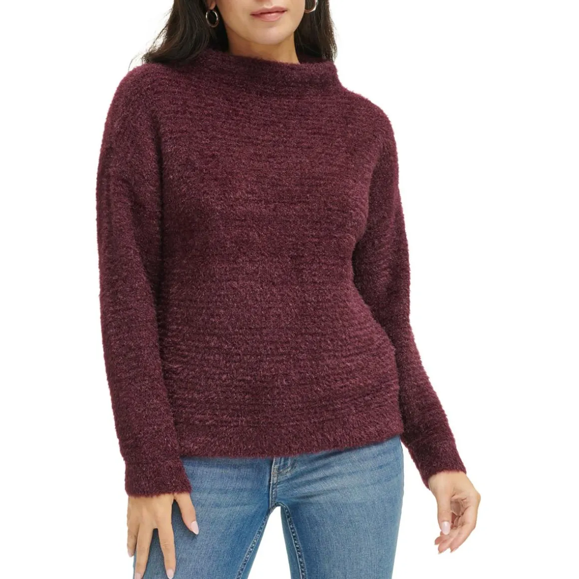 Cozy Funnel Neck Pullover Sweater
