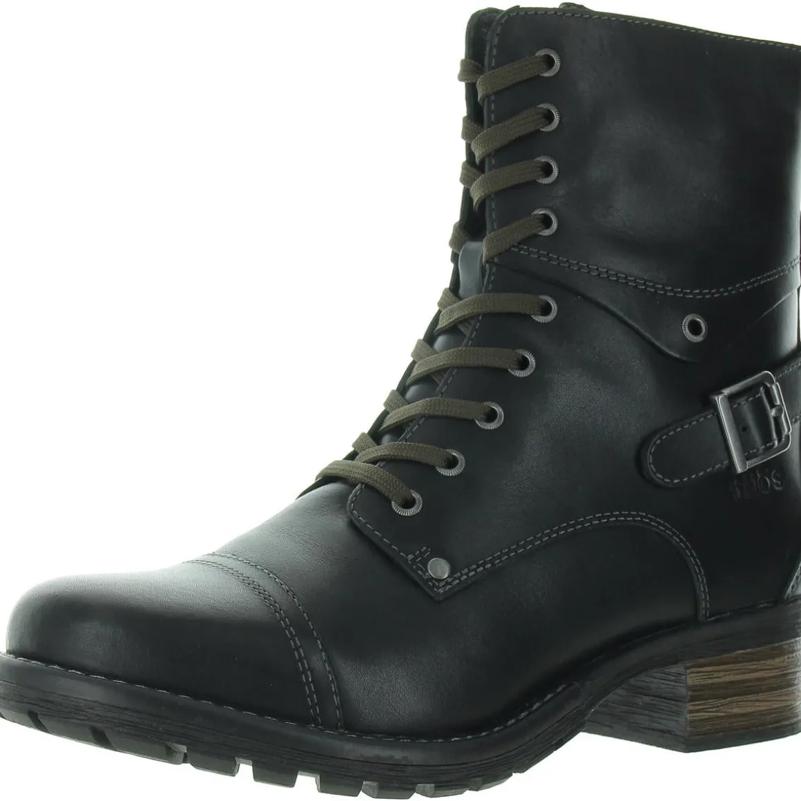 Crave Leather Ankle Combat Boots