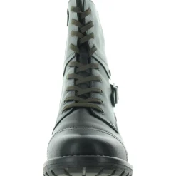 Crave Leather Ankle Combat Boots