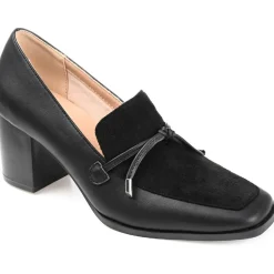 Crawford Square Toe Comfort Loafer Heels