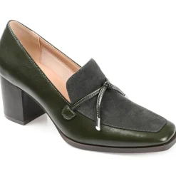 Crawford Square Toe Comfort Loafer Heels