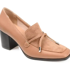Crawford Square Toe Comfort Loafer Heels