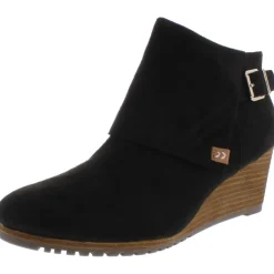 Create Faux Suede Wedges Booties