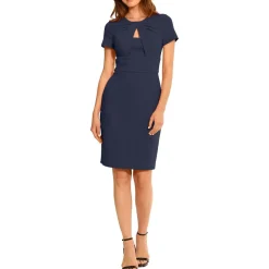 Crepe Cut-Out Cocktail and Party Dress