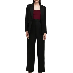 Crepe One-Button Blazer