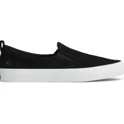 Crest Perforated Laceless Slip-On Sneakers