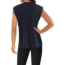 Crewneck Linen Pullover Top