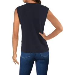 Crewneck Linen Pullover Top