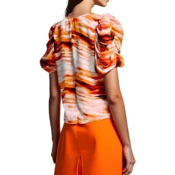 Crewneck Printed Pullover Top